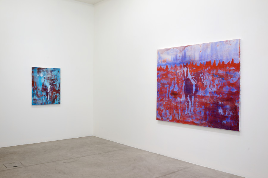 Exhibition view, Rebekka Steiger, ma quỷ vô đồng tử – ghosts without pupils, Galerie Urs Meile, 2023.