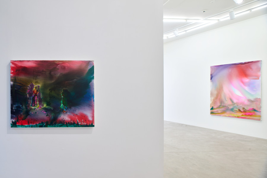 Exhibition view, Rebekka Steiger, ma quỷ vô đồng tử – ghosts without pupils, Galerie Urs Meile, 2023.