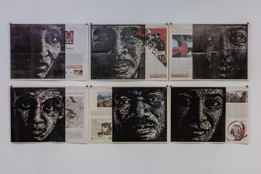 Exhibition view, Andreas Wiesmann, face of berne, Kunsthaus Steffisburg, 2024.