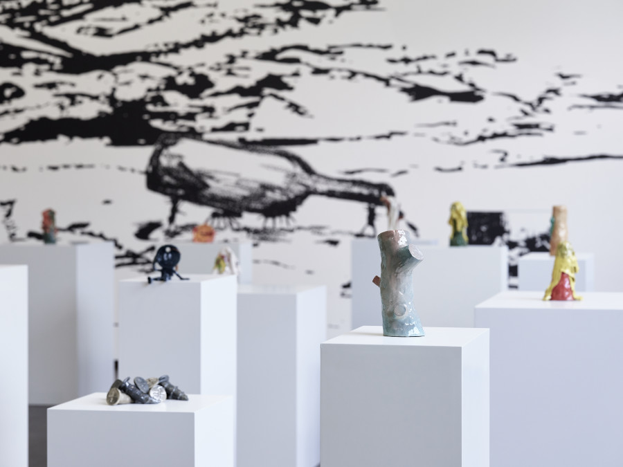 Exhibition view, Cassidy Toner, Besides the Point, Kunstmuseum Basel, 2025-2026. Courtesy of the artist & PHILIPPZOLLINGER, Zurich. Photo credit: Samuel Bramley