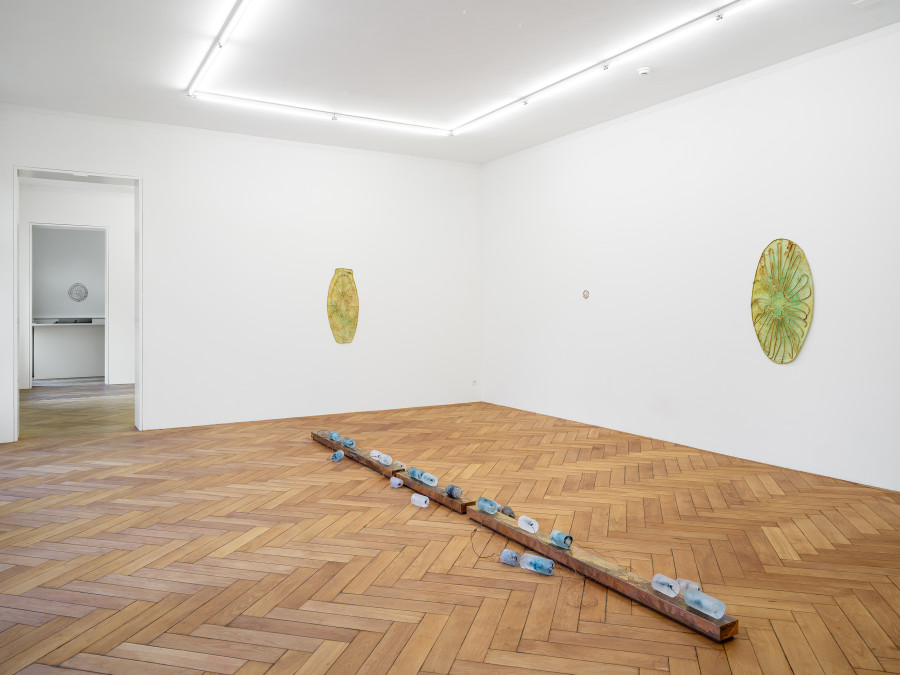 Matheline Marmy, Memory Float / No Prospect for an End, installation view Stadtgalerie Bern, 2025. Photo: Cedric Mussano. Image copyright and courtesy of the artists and Stadtgalerie, Bern