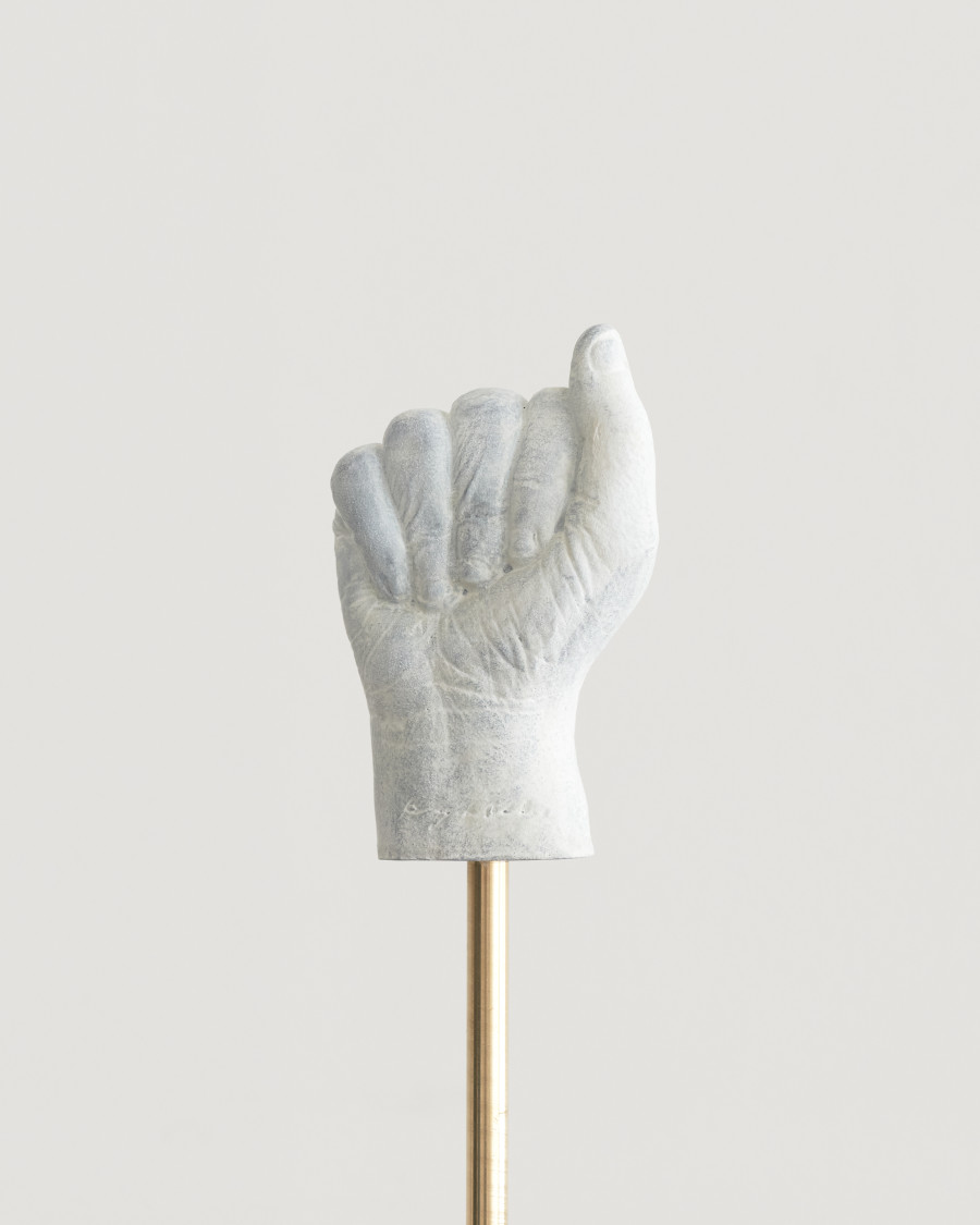 Kemang Wa Lehulere, Vowels (detail), 2023, bronze, brass 130 x 30 x 30 cm (each) 1/3. Photo: Max Ehrengruber, Courtesy of the artist and Galerie Tschudi