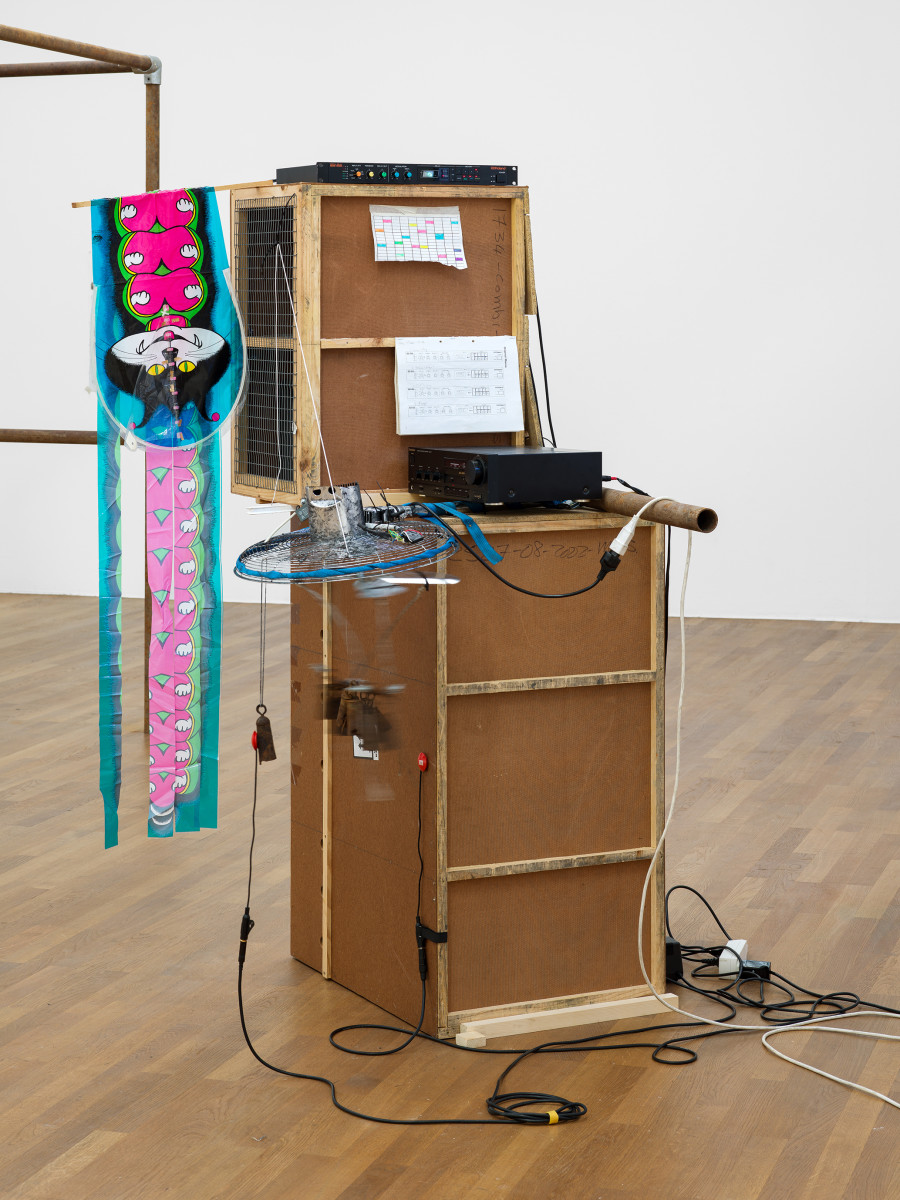 LA Timpa, Sound Tomb, 2025, in I Got A New Joint: What I Should’nt Do With The Money, Kunsthalle Winterthur, 2025. Photo: Cedric Mussano. Courtesy of Kunsthalle Winterthur.