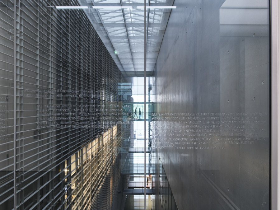 Exhibition view, Solo Martian M. Mächler mit Esther Vorwerk & André Veigas P., Kunstmuseum Luzern, 2023-2024. Photo: Marc Latzel