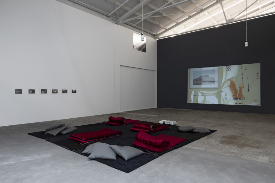 Saodat Ismailova, 18000 Worlds, 2023. Courtesy the artist. Ausstellungsansicht / Installation view Kunsthaus Baselland 2024. Foto / Photo: Gina Folly