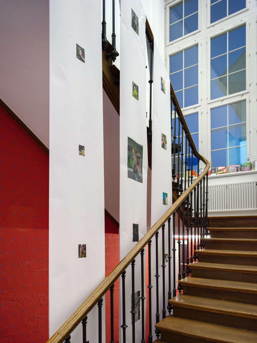 Leevi Toija, untitled (gestures), 2025, in Passage du Commerce, Kunsthalle Winterthur, 2025. Photo: Cedric Mussano