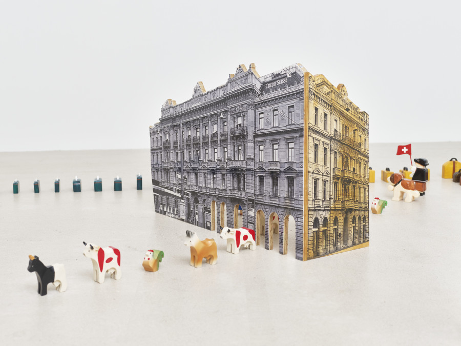 Installation view, Jasmin Werner, Apparat Kleptokrat, Damien & The Love Guru, Zürich, 2025. Courtesy of the artist and Damien & The Love Guru, Brussels/Zurich. Photography : Felix Jungo