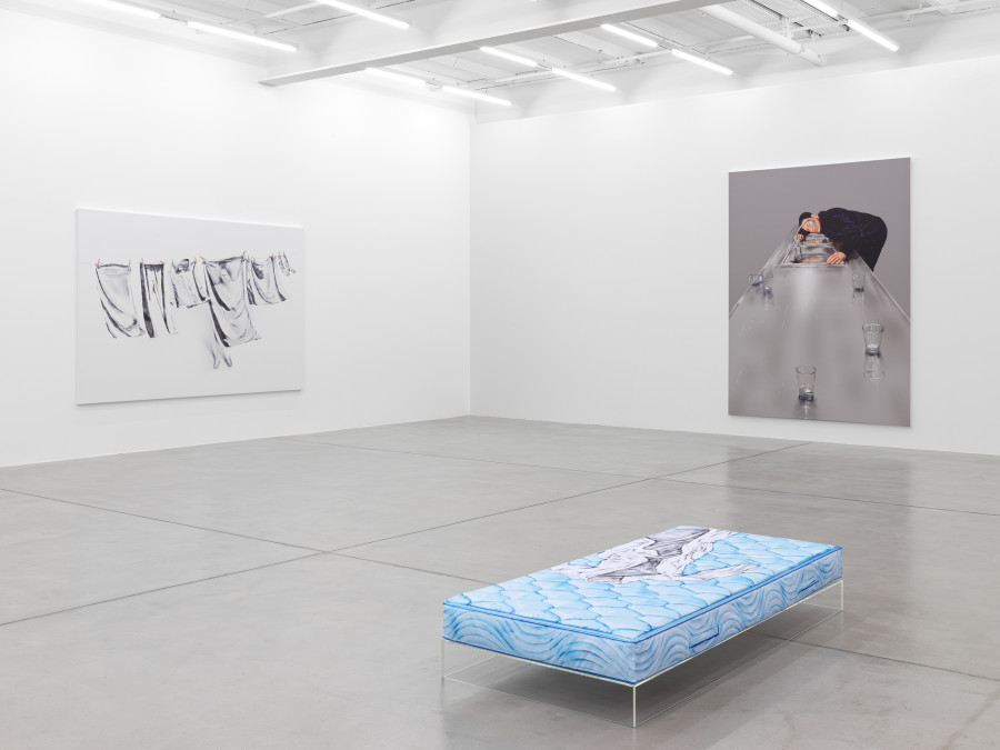 Installation view, Louisa Gagliardi, A Moment's Notice, Galerie Eva Presenhuber, Maag Areal, Zurich, 2023 © Louisa Gagliardi Courtesy the artist and Galerie Eva Presenhuber, Zurich / Vienna Photo: Stefan Altenburger Photography, Zürich