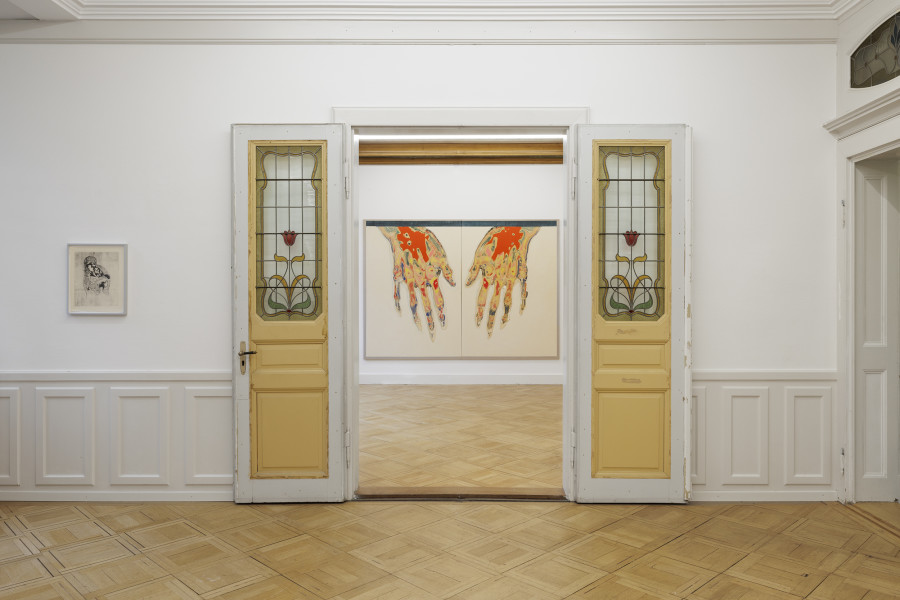 Installation view, KP Brehmer, Rendering Exhaustion: Works from the 1980s, Galerie Oskar Weiss, Zürich, 2025. Photo credit: Gina Folly