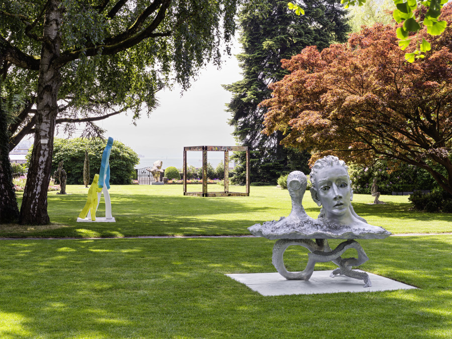 Installation view, Art in the Park XXIII, Baur au Lac, Zurich, 2025. Courtesy of the artists and Galerie Eva Presenhuber, Zurich / Vienna. Photo: Stefan Altenburger Photography, Zürich