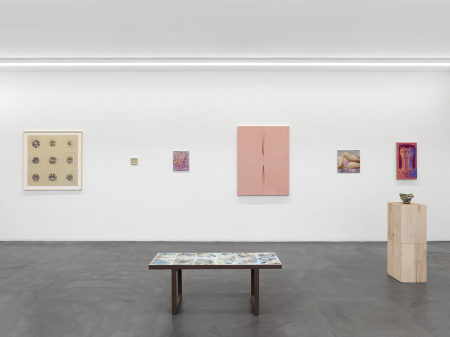 Installation view, Search for Tomorrow, 10 Year Anniversary Show, Bernheim Gallery, Zürich, 2025-2026. Courtesy of the Artists and Bernheim Gallery, Zurich. Credit Photo: Annik Wetter