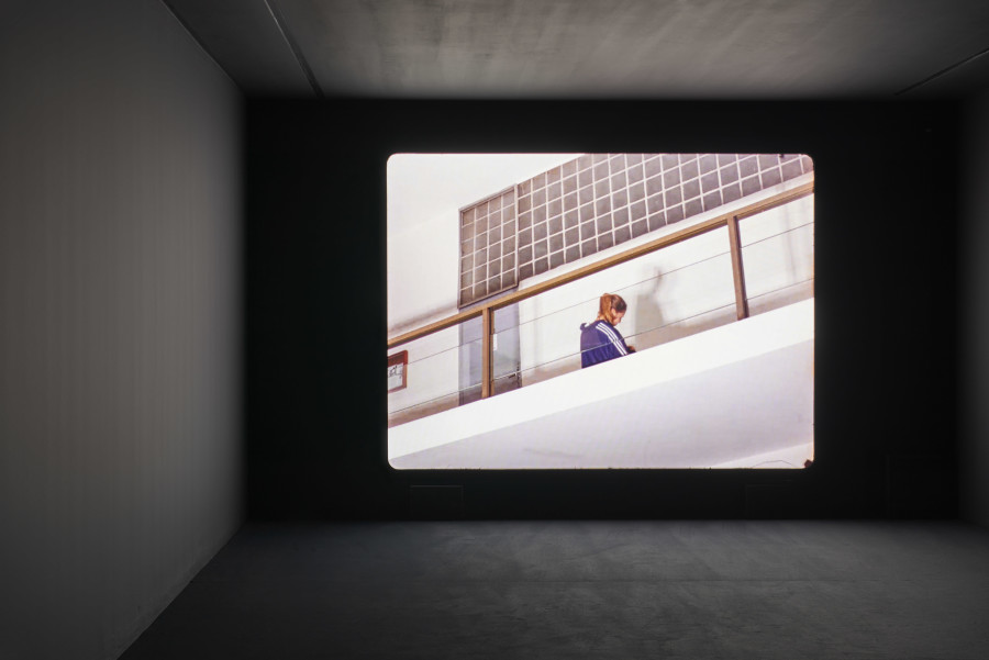 Diego Marcon, Monelle, 2017, installation view, in: Diego Marcon, Have You Checked the Children, Kunsthalle Basel, 2023, photo: Philipp Hänger / Kunsthalle Basel