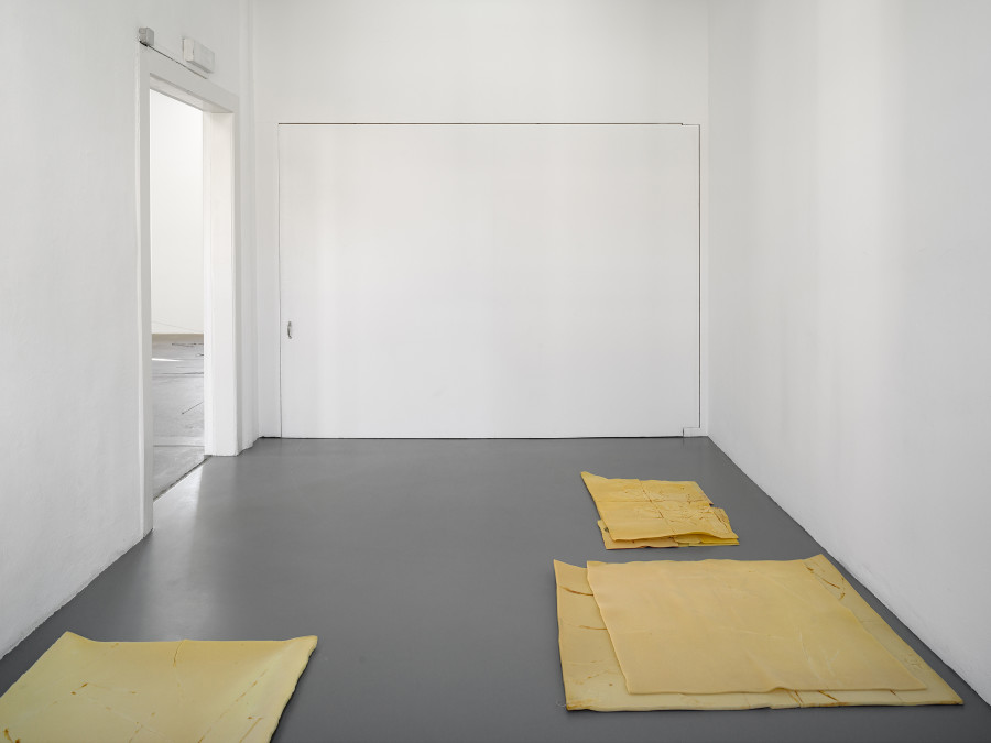 Olga Balema, Formulas (2022), installation view, The bizarre space of complex numbers, Kunsthalle Friart Fribourg, 2025. Photo: Cedric Mussano
