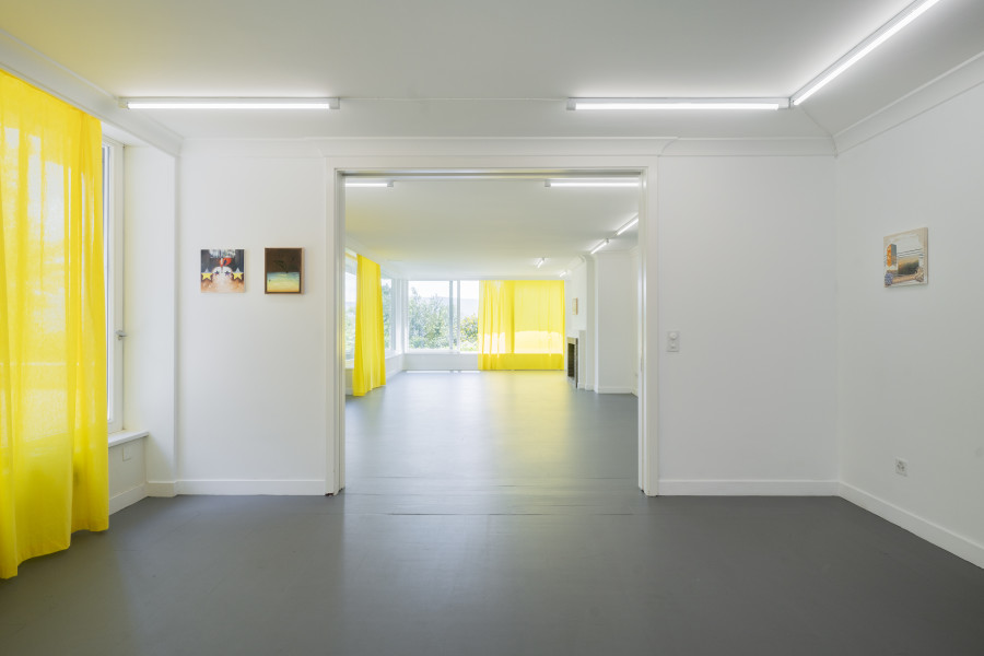 Exhibition view, Elise Corpataux, A Lifetime Waiting for Summer to Happen, suns.works, 2024. ©2024 suns.works and the artist. Photography: Claude Barrault, Remy Ugarte Vallejos et al.