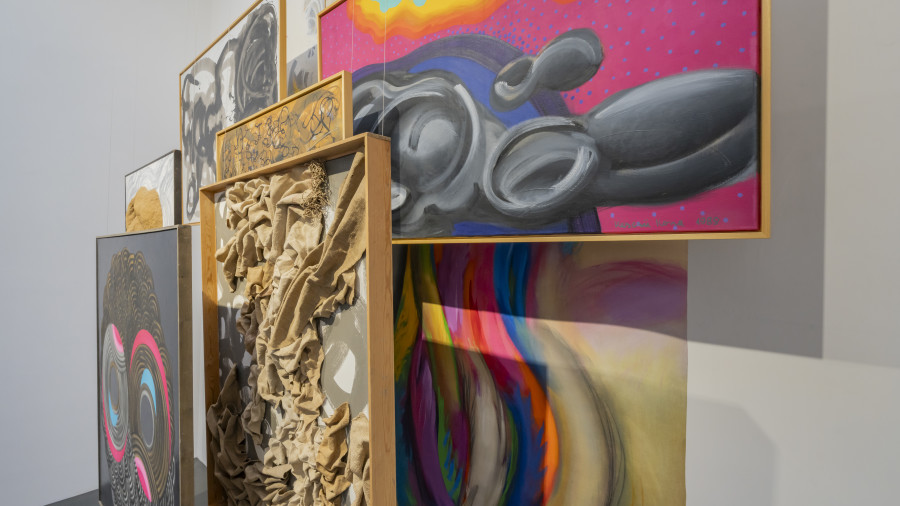 Installation view: Ilona Keserü: Flow, Muzeum Susch, 13 December 2024 – 26 October 2025 © Muzeum Susch / Art Stations Foundation; photograph: Federico Sette.