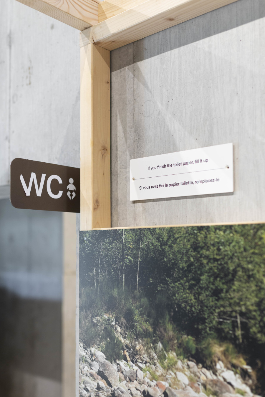 Installation view, Sabine Hess & Nicolas Polli, One Bed, Two Blankets, Seventy-Six Rules, Maison de l'enfance et de l'adolescence, Centre de la photographie Genève, 2025. Photo credit: Aix Golay