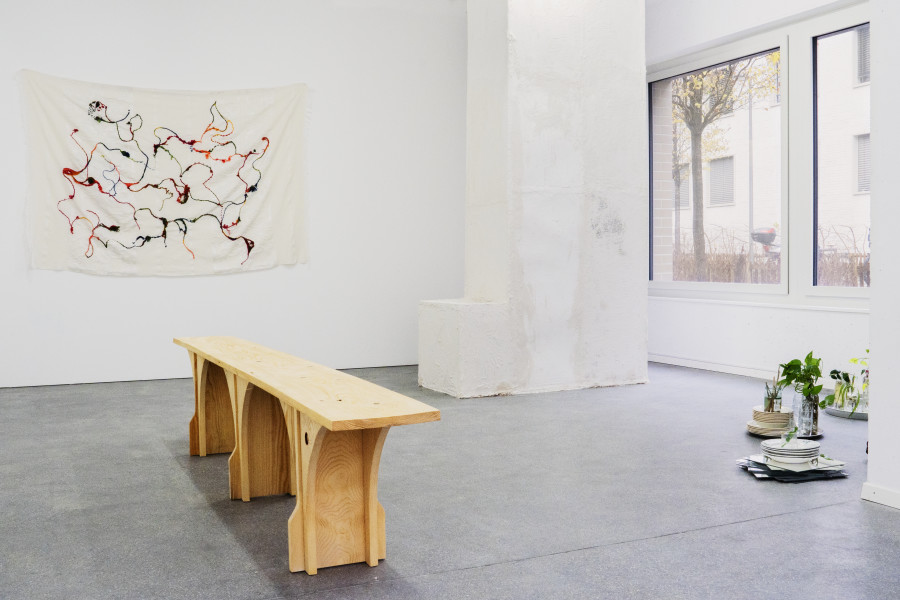 Exhibition view, Making Kin, Making Place, Espace 3353, 2023-2024. Photo credit: Yul Tomatala
