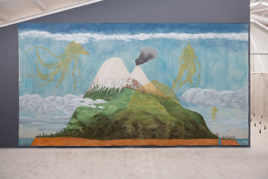 Leonardo Bürgi Tenorio, Landschaft, 2025. Ausstellungsansicht / Installation view Kunsthaus Baselland 2025. Courtesy of the artist. Foto / Photo: Finn Curry