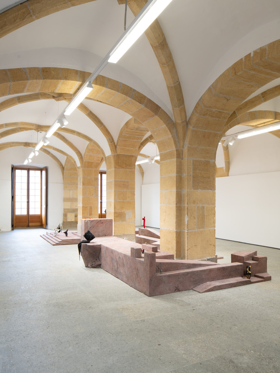 Exhibition view, Accoutrements, Rasmus Myrup, Centre d'Art Contemporain Yverdon-les-Bains (CACY), 2025-2026. Photo credit: Anne-Laure Lechat