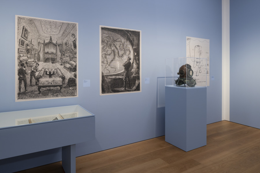 Views of the exhibition Thalassa ! Thalassa ! Imaginery of the sea, Musée cantonal des Beaux-Arts, Lausanne. Photo : MCBA /Jonas Hänggi