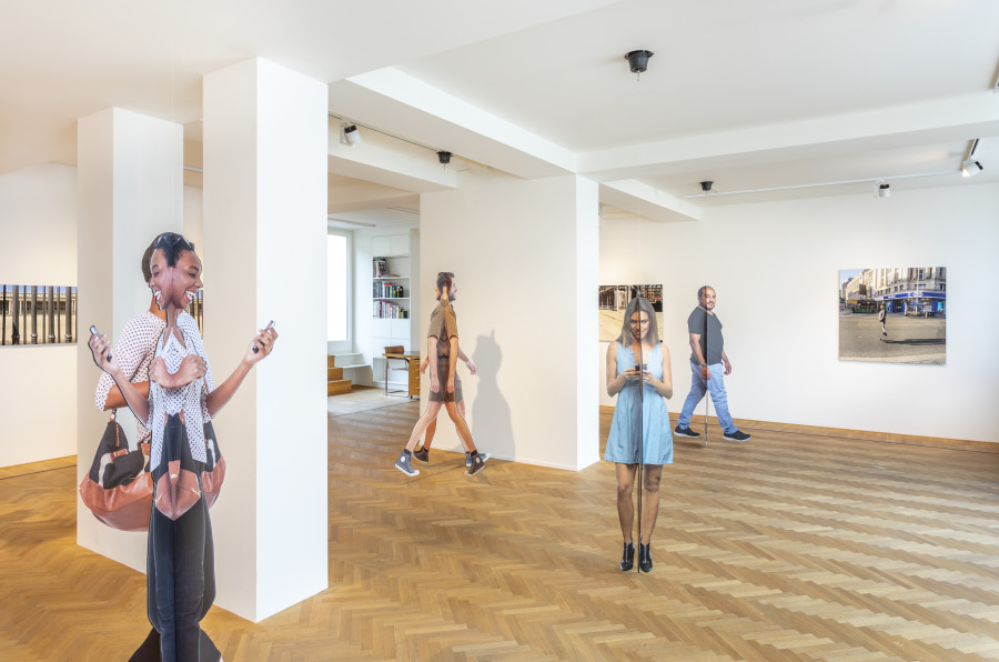 Installation shots of "Arcadia" with works by Mark Wallinger, exhibited at Galerie Fabian Lang, Zurich, (5 October 2023 - 18 November 2023). Credit: Courtesy of the artist and Galerie Fabian Lang. Copyright: © Fabian Lang