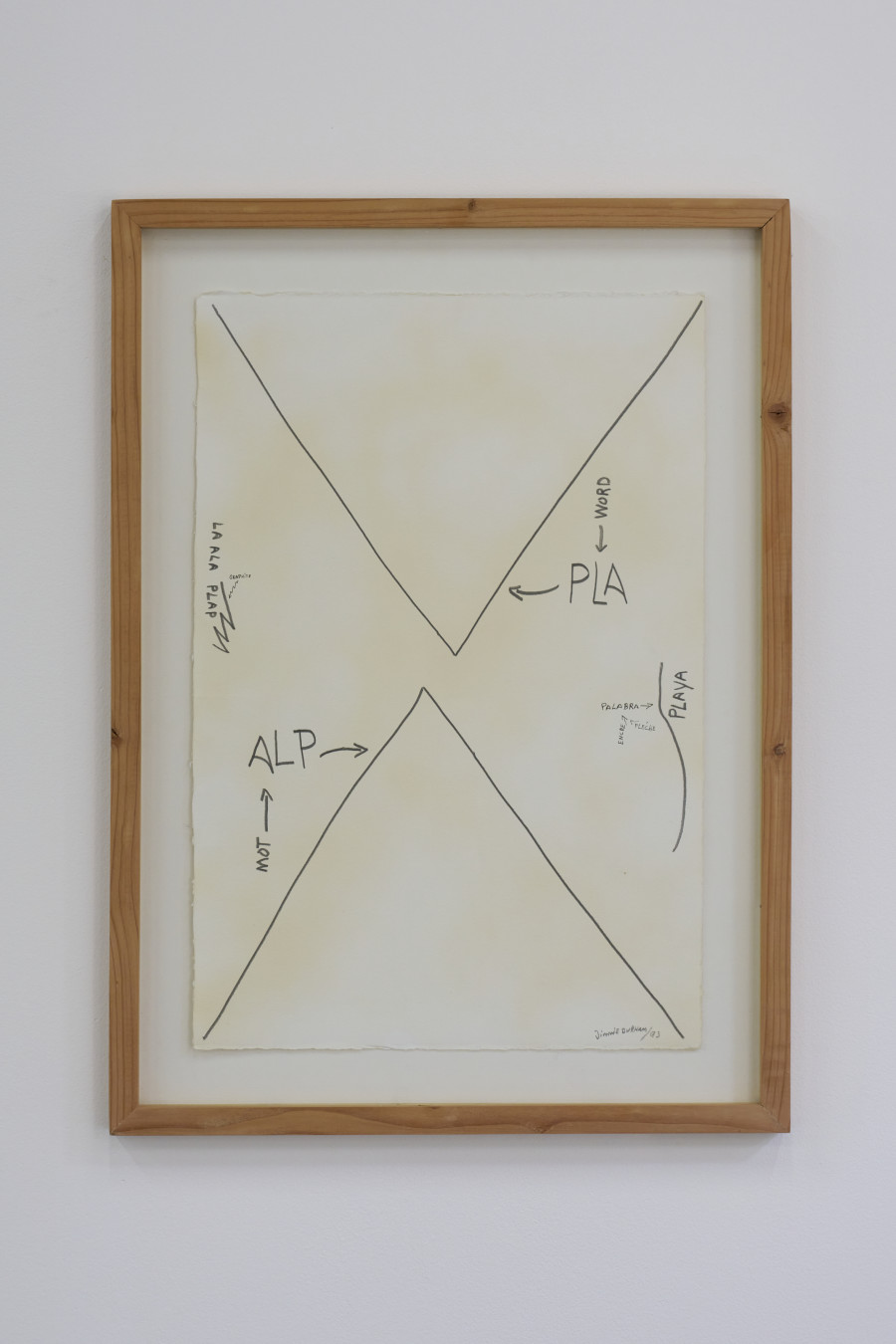 Jimmie Durham, Fribourg, 1993. Photo: Guillaume Python. Courtesy of the Jimmie Durham Estate and kurimanzutto, Mexico City / New York