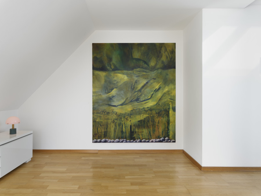 Exhibition view, 01/In-Situ: Scale, distance and itimacy adust. Not a white cube. A lived space. Noah Kohlbrenner, Body Archive, Zürich. Photo credit: Felix Jungo