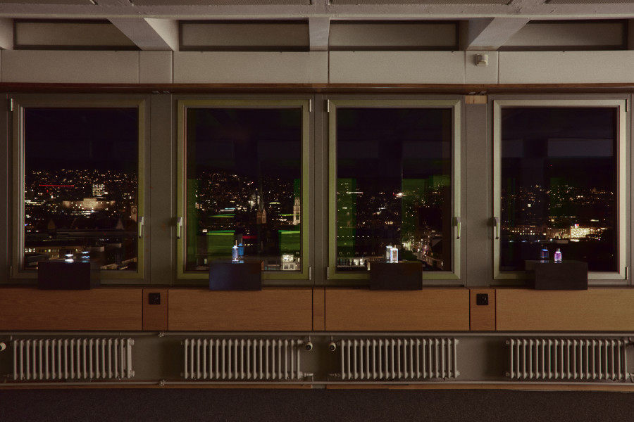 Exhibition view, New Rose Hotel. ©2023 suns.works and the artists.