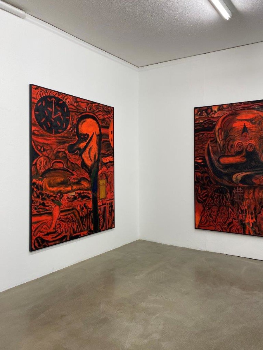 Beni Bischof: Big Painting, Installation view, 2023, Galerie Nicola von Senger.