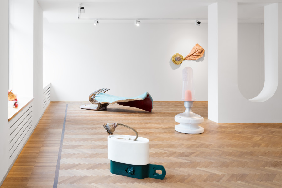 Installation view of Maria Ceppi, 'Chimära', 2025, Galerie Fabian Lang, Zürich. Courtesy of the artist and Galerie Fabian Lang. Copyright: © Fabian Lang