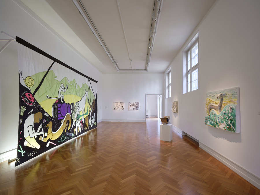 Lin May Saeed, exhibition views, Kunsthalle Bern, 2026. Photo: David Aebi. Courtesy: Estate Lin May Saeed; Jacky. Strenz, Frankfurt am Main.