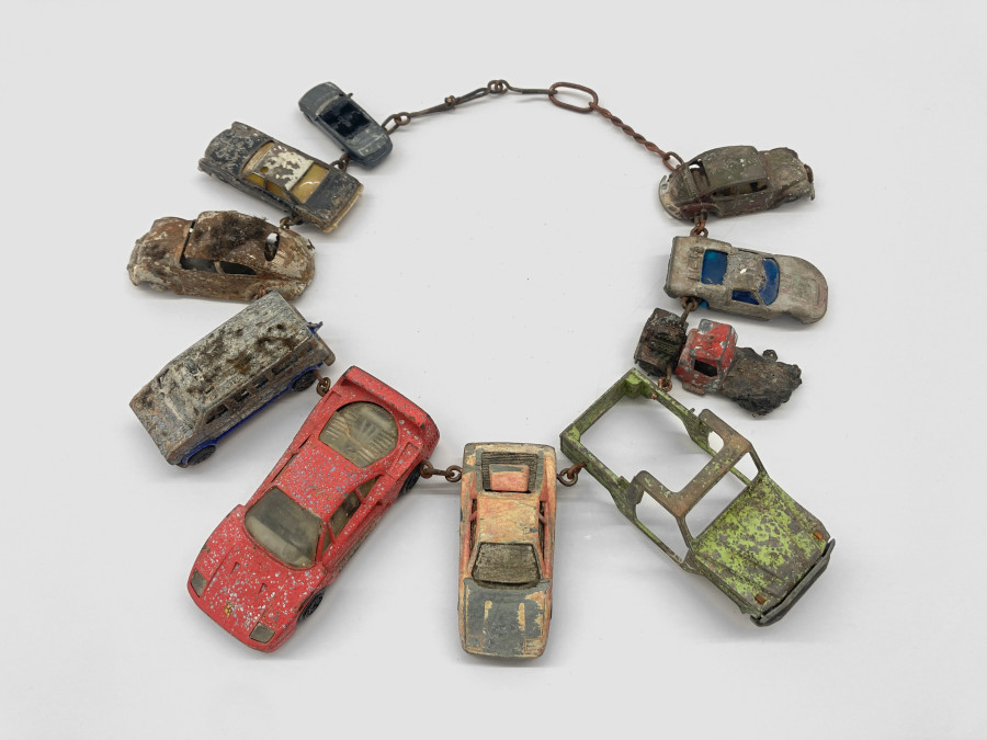 Bernhard Schobinger, Under Water Car Collection, 2023. Photo Fabio Mantegna. Courtesy Martina Simeti Gallery