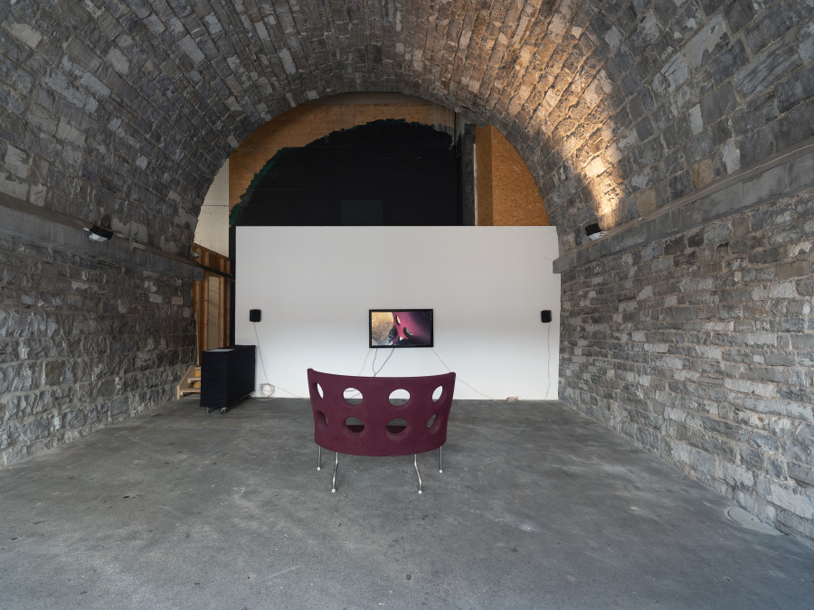 Installation view, Tiphanie Kim Mall, Tunnel Tunnel, Lausanne, 2026. Photo credit: Julien Gremaud