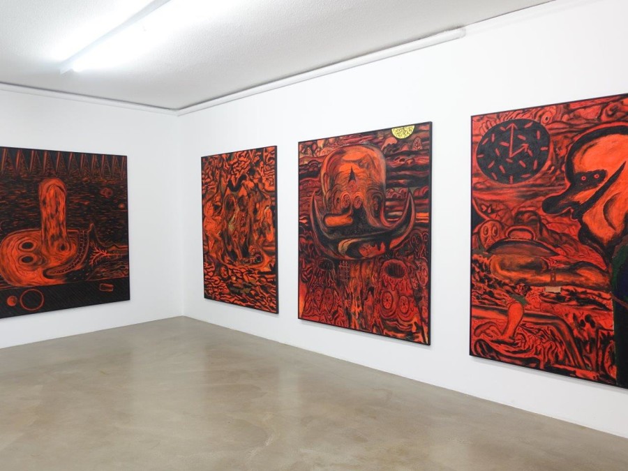 Beni Bischof: Big Painting, Installation view, 2023, Galerie Nicola von Senger.