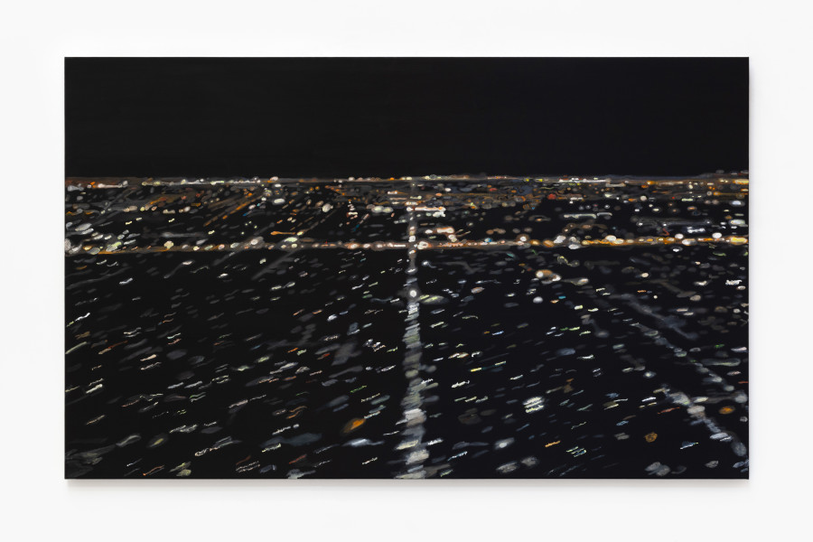 Laura Langer, Passenger 1, 2026, Oil on canvas, 117 × 190 cm. Photo credit: Gina Folly